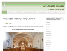 Tablet Screenshot of holyangelsash.org